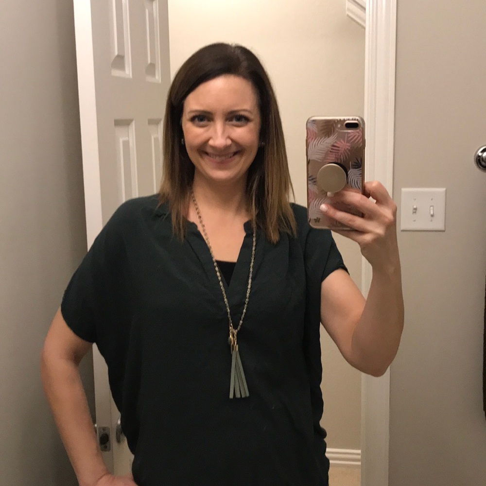 Lightweight Hunter Green Blouse